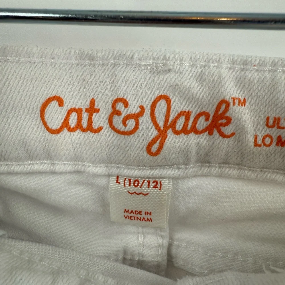 EUC Cat & Jack White Denim Cutoff Shorts